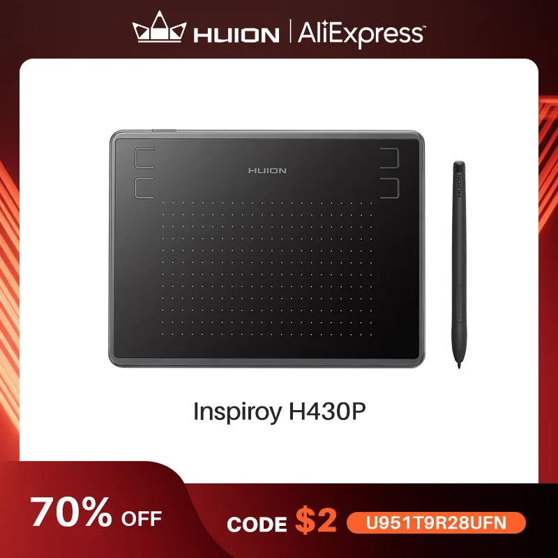 Huion H430p Comprimidos Digitais Micro Assinatura Usb Gráficos Desenho Caneta Tablet Osu Jogo Bateria-livre Tablet Mesa Digitalizadora - Imagem 2