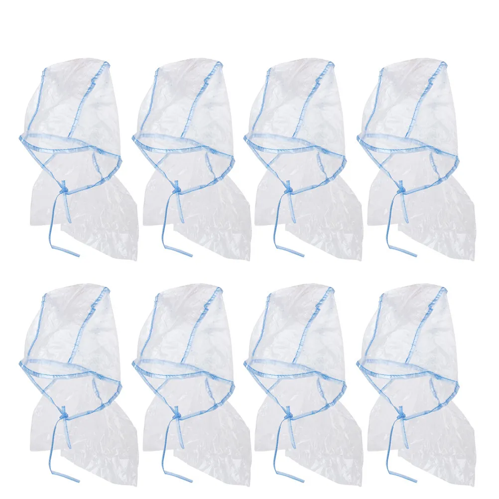 12Pcs 헤어 하이라이팅 캡 유연한 플라스틱 헤어 염색 도구 편안한 착용감 적합한 살롱 이발소 숄 보호용