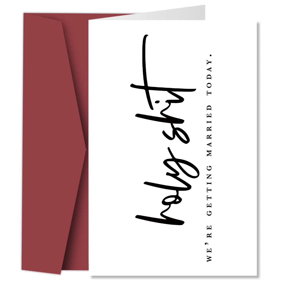 Funny Wedding Day Card Groom Bride Wedding Day Vows Card To My Husband Wife On Our Card We're Getting Married Today