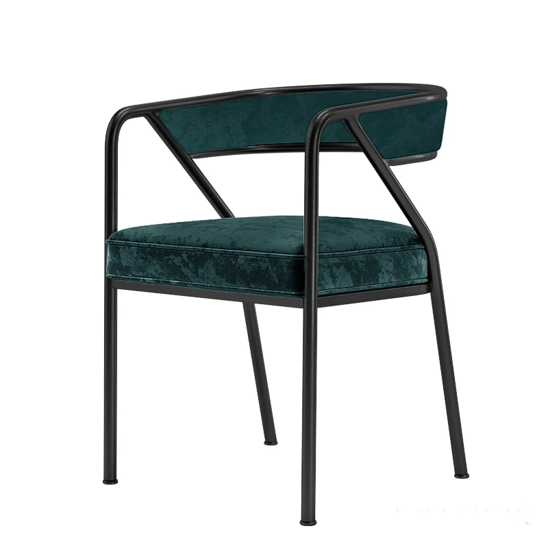 

Living Ergonomic NordicChair Modern Dining Luxury Velvet Bedroom Chair Backrest Pedicure Chaises Outdoor Furniture LSL200YH