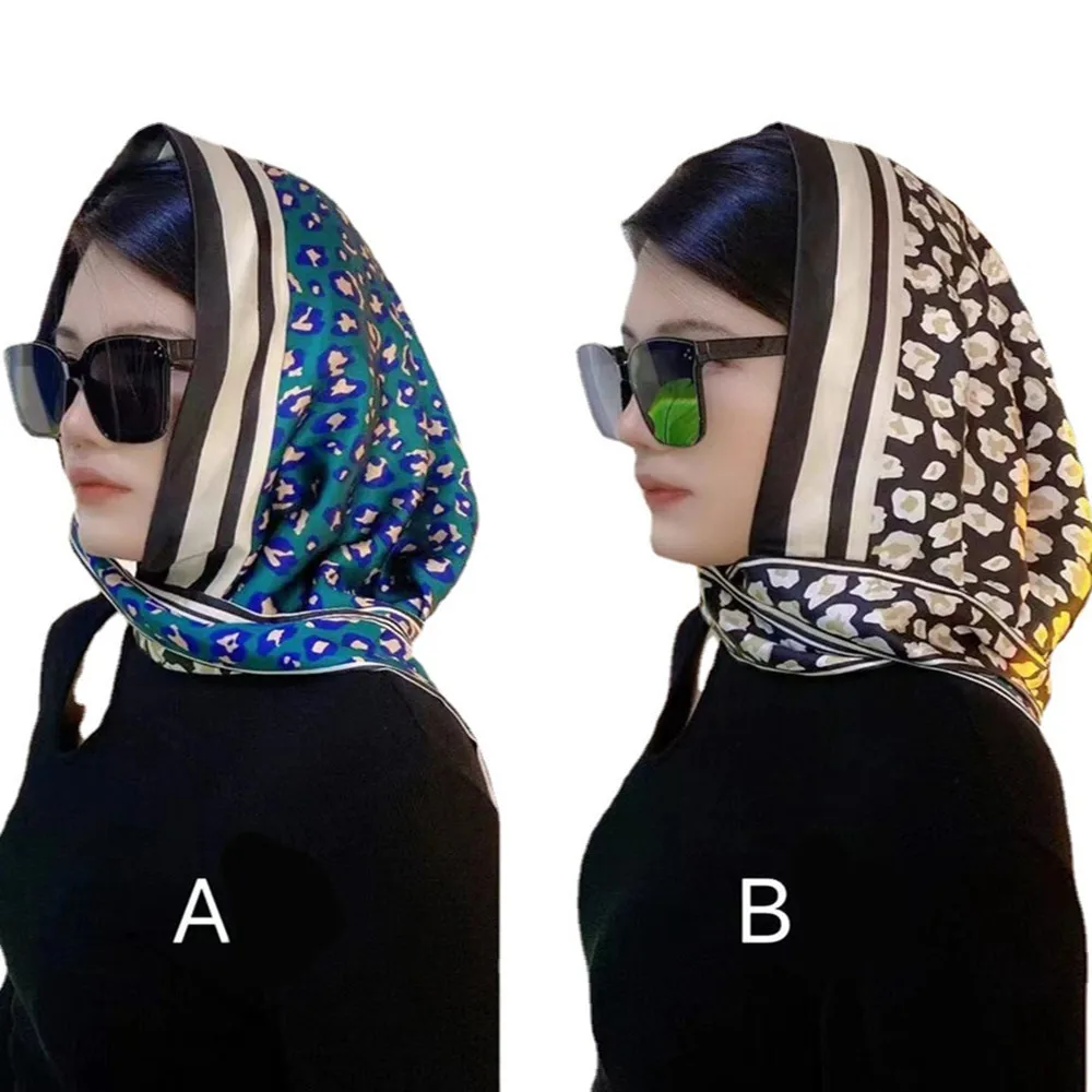 

Женский мусульманский шарф с двойным принтом, головной убор, головной платок, женский головной платок, тюрбан для рака, Женский хиджаб с капюшоном