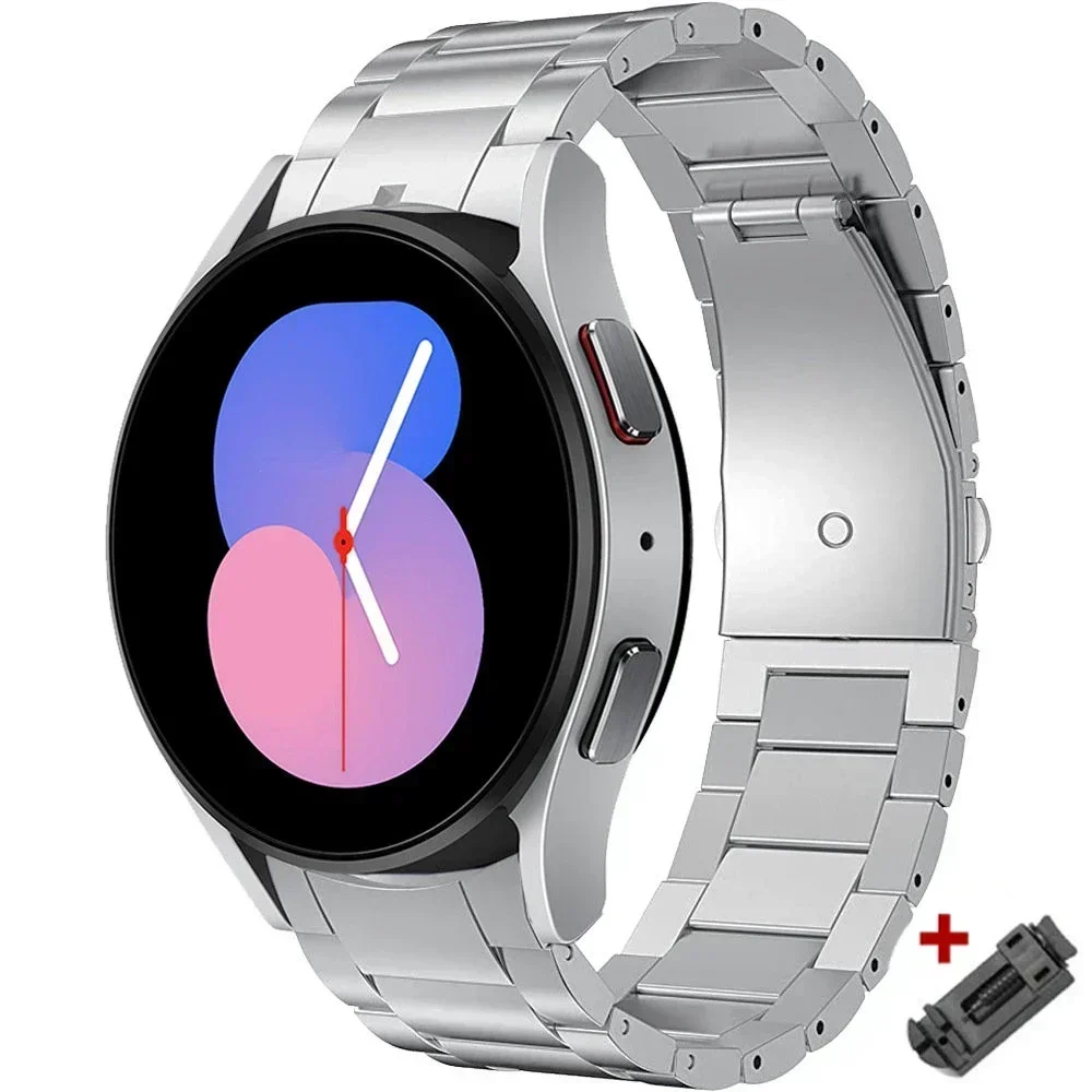 Premium No Gaps Titanium Metal Watch Strap Bracelet