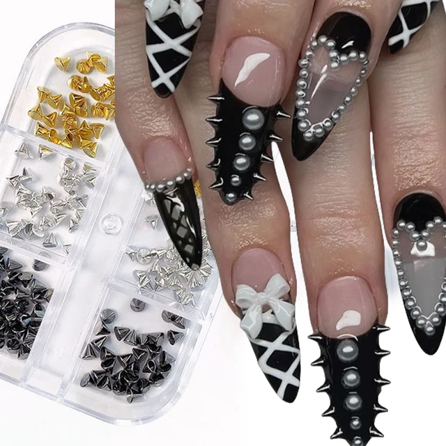 1 Box Punk Goth Metal Spikes Charms Rivet 1