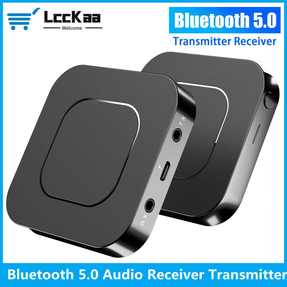 LccKaa 3,5 мм Aux разъем Bluetooth 5,0 приемник передатчик адаптер беспроводной аудио музыка стерео аудио адаптер для динамиков ПК ТВ автомобиля grwibeou bluetooth 5 0 передатчик приемник 2 в 1 разъем беспроводной адаптер 3 5 мм аудио aux адаптер для автомобиля аудио музыка