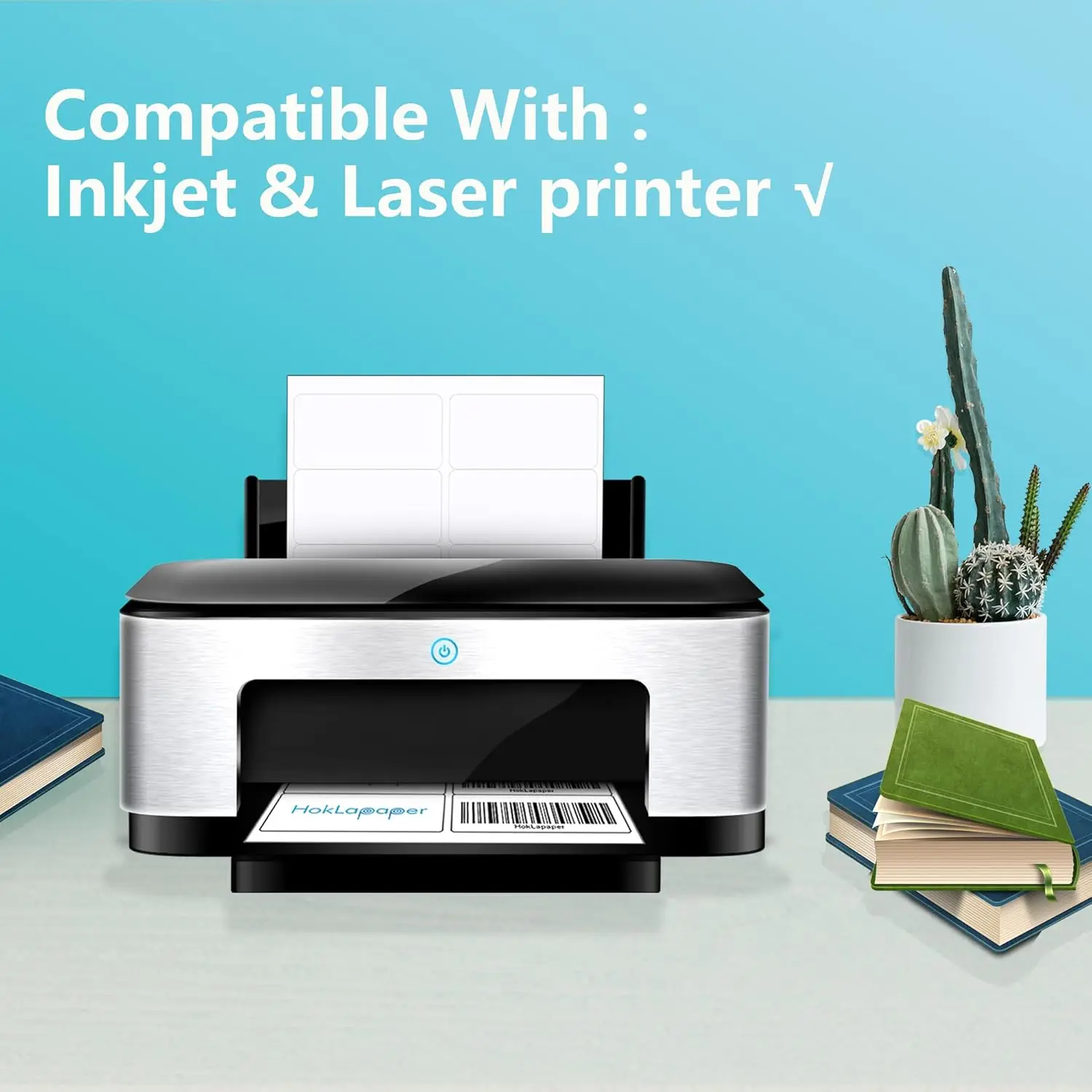 2" x 4" Shipping Labels,Printable White Mailing Labels for Laser/Inkjet Printer,Permanent Adhesive Sticker Labels(500. 3