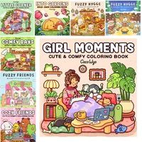 Coloring Book COZY FRIENDS Coloring Book For Adults And Teens Featuring Adorable Creatures for  Gifts 1