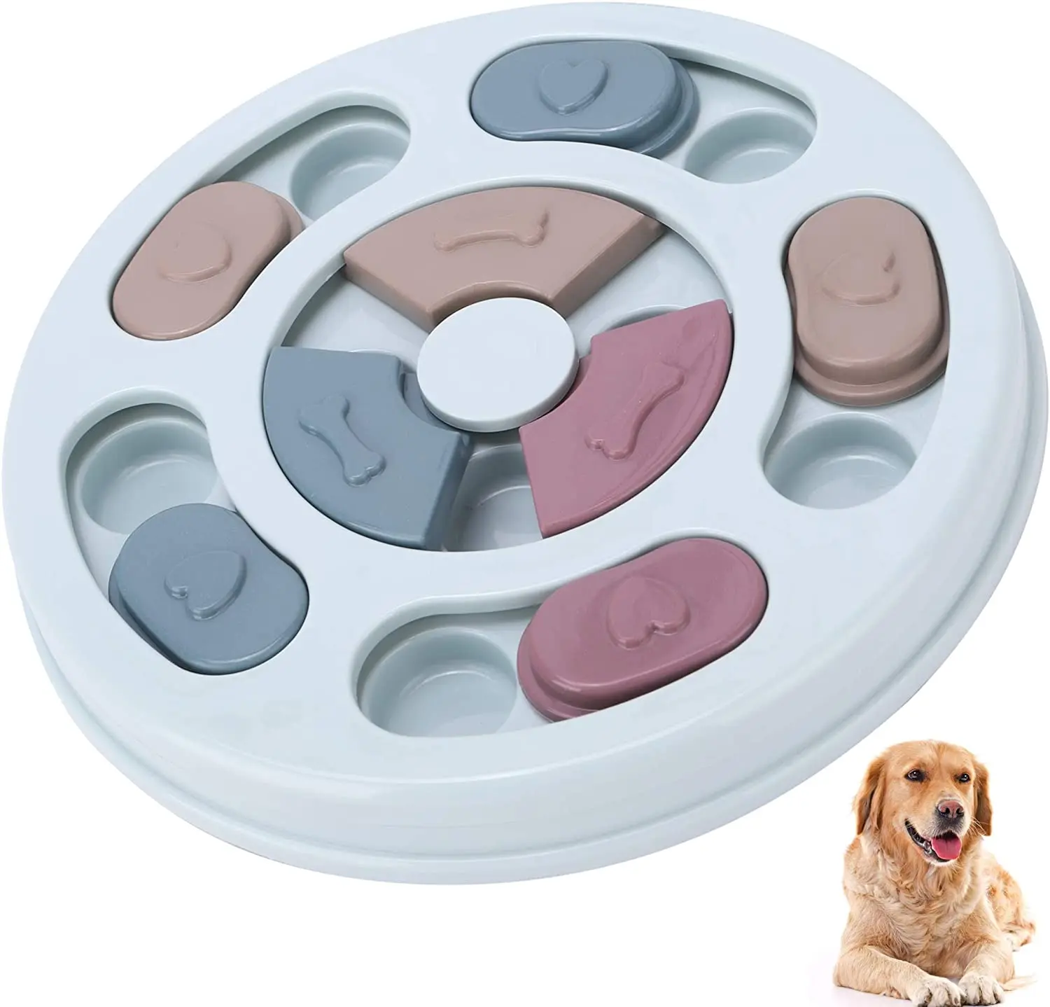 

Pet Puzzle Toys Interactive Slow Feeder Food Dispenser Non-Slip Bowl For Dog Pressure-relieving Dog Training Supplies 2023 New