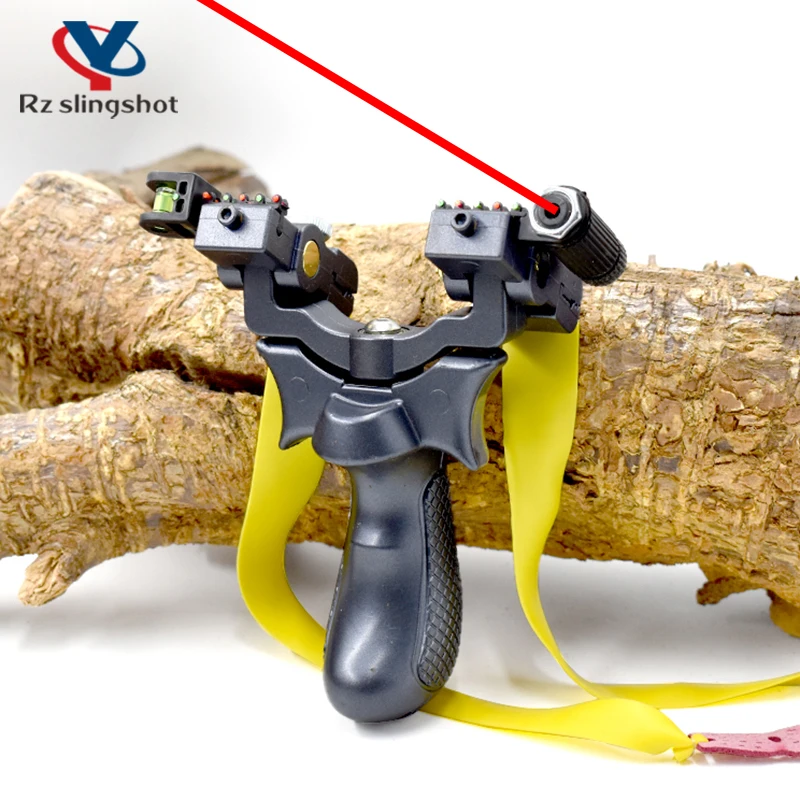 

Resin Slingshot Rotating Catapult Head High Precision Outdoor Hunting Shooting Slingshots with Flat Rubber Band Shooting Games