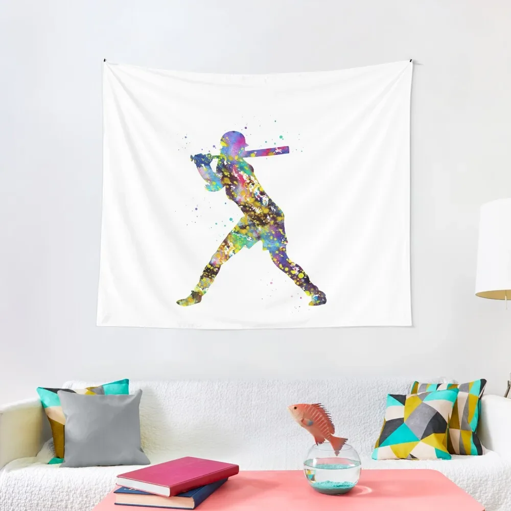 

Girl Softball Player Tapestry Wall Mural Room Decoration Accessories Wall Decor Tapestry