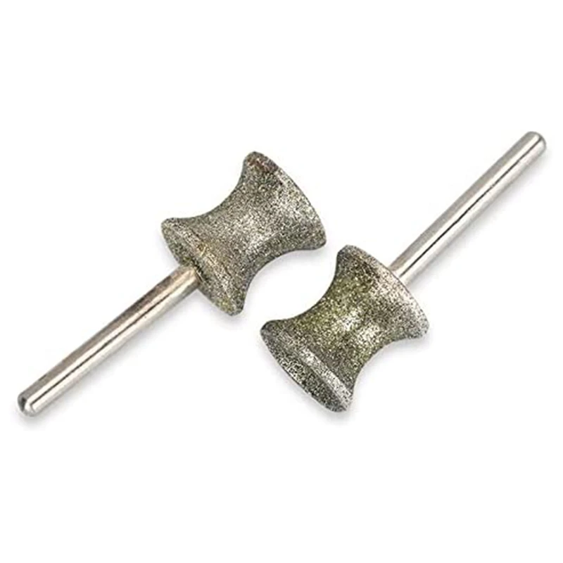 Diamond Dog Nail Grinder Bits 2 Pack for Rotary Tool Fits Dremel and Many Others