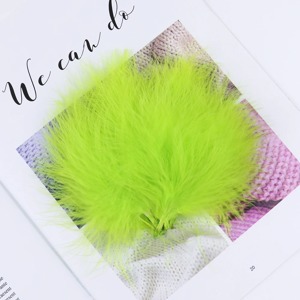 8-12cm Turkey Feathers Natural Marabou for Craft Jewelry Making Decor