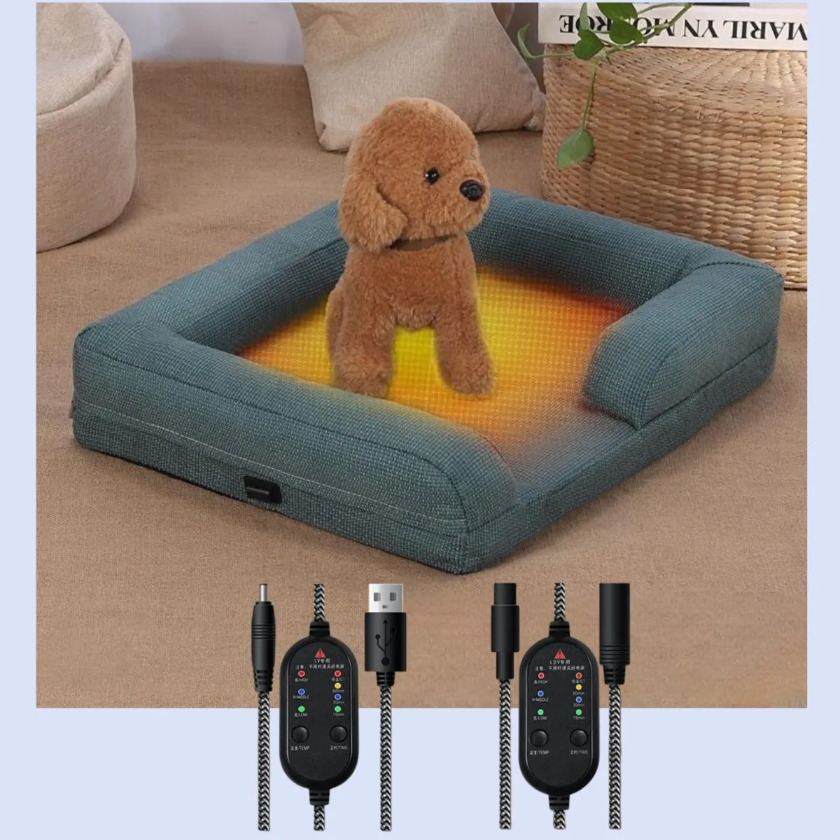

Pet Warm USB Heating Cushion for Convenient Entry and Exit 50x40cm Small Pet Dog and Cat Special Cushion Warm Cushion