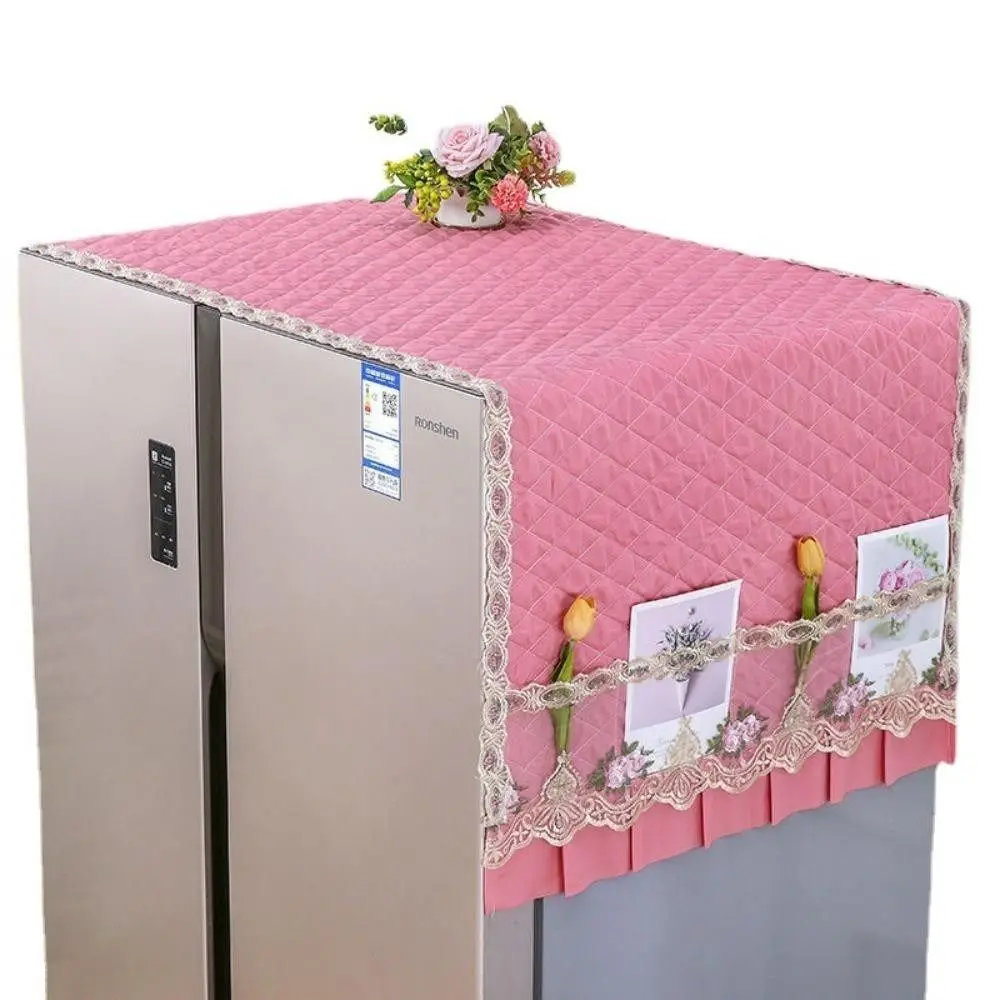 Fashion Refrigerator Dust Cover Cabinet Decoration Cover Dust-proof Multi-function Washing Machine Cover Towel 55x140cm
