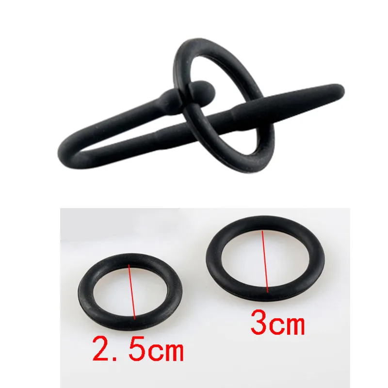 Penis Sex Toys Men Silicone Urethral Sounds Male Masturbator Urethral Catheter Adult Sex Toys For Men Penis Plug Dilator With Glans Ring