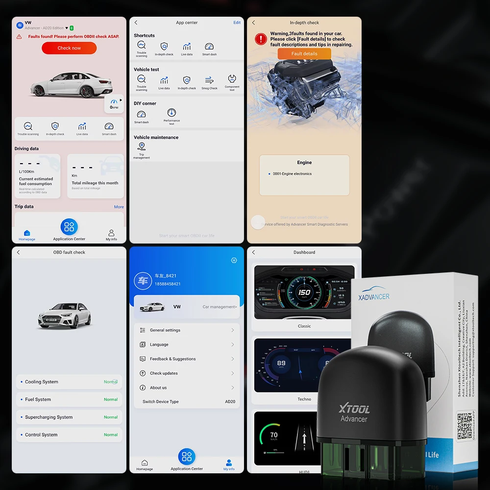 XTOOL AD20 OBD2 Car Code Reader Scanner for Android IOS Full obd Function Diagnostic Tools Bluetooth Lifetime Free Upgrades images - 6