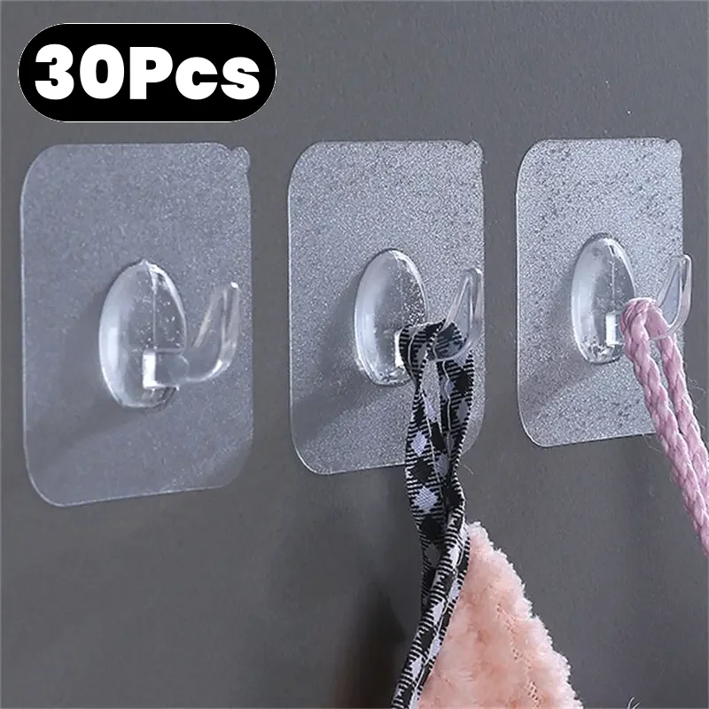 

30 шт., настенные крючки для ванной