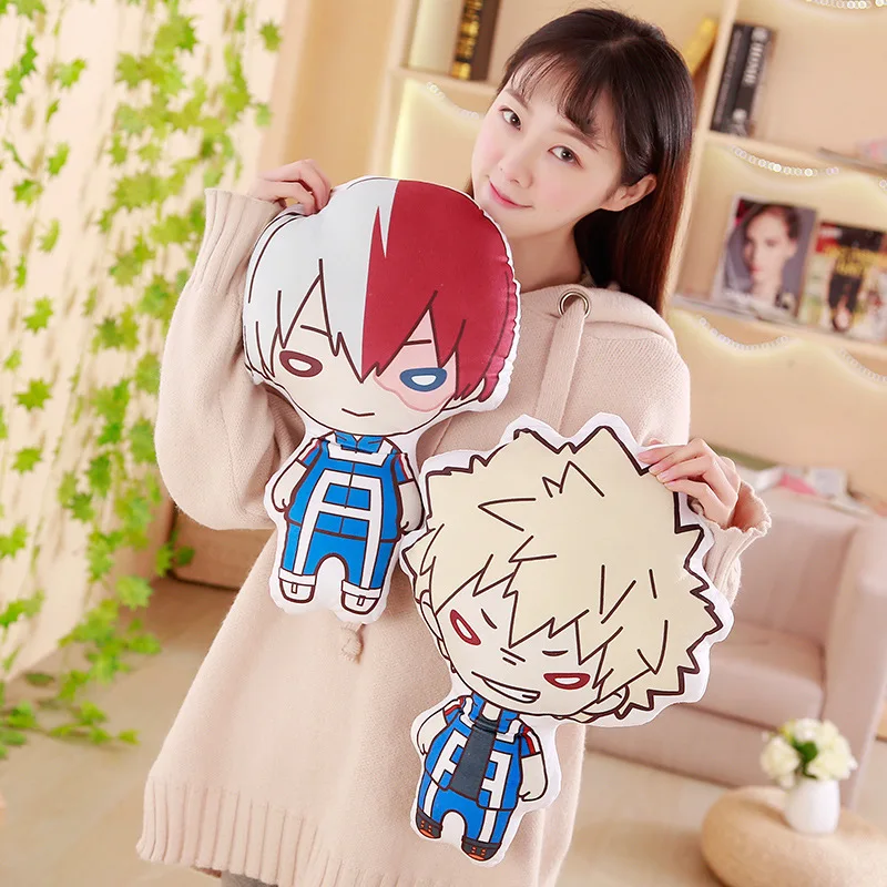 

40 см мой герой Академия мидория Izuku Bakugou Katsuki Todoroki Shoto плюшевые игрушки Аниме Косплей двухсторонняя подушка кукла для друзей