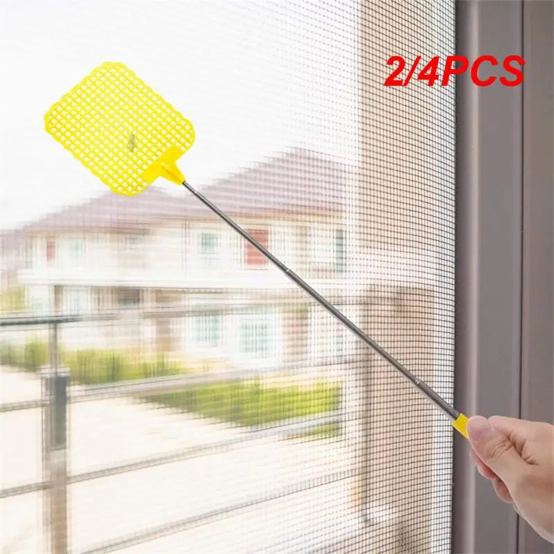 

2/4PCS 73cm Fly Swatters Telescopic Extendable Prevent Pest Mosquito Tool Flies Trap Retractable Swatter Home and Garden