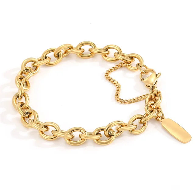 Buy Real Gold Plated Z Figaro Bracelet - Accessorize India