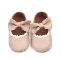Baby Mary Jane Shoes for Toddler 0-18M Outdoor Prewalking Shoes Non-slip Sole Cute Bowknot Shoes 3