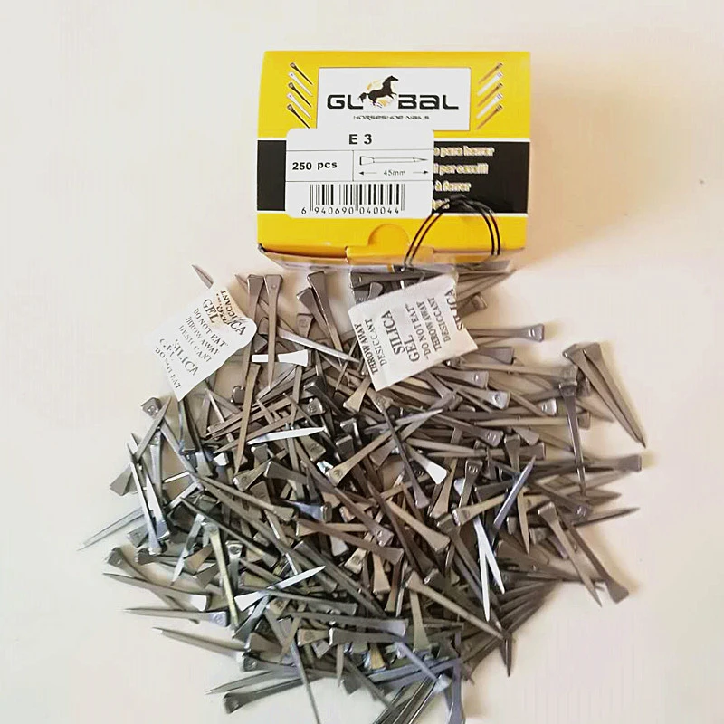 50pcs/set Steel Horseshoe Nail Equestrian Sports Accessories Horse Equipment Horse Sports