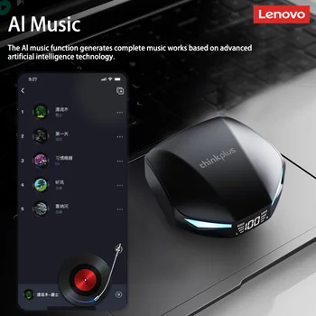 Original Lenovo XT53 AI TWS Bluetooth 5.4 Earphones AI Music Image Creation Headphones AI Chat With Multiple Function Earbuds 1