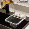 Foldable Sink Storage Stand Dish Towel Hanging Rack Foldable Sink Strainer Set with Suction Cup Draining Rack Kitchen for Sink 2