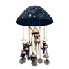 Vintage Resin Mushroom Wind Chimes Rust Resistant, Unique Texture, Ethereal Sound Yard Decor, Hanging Pendants L9BE 1