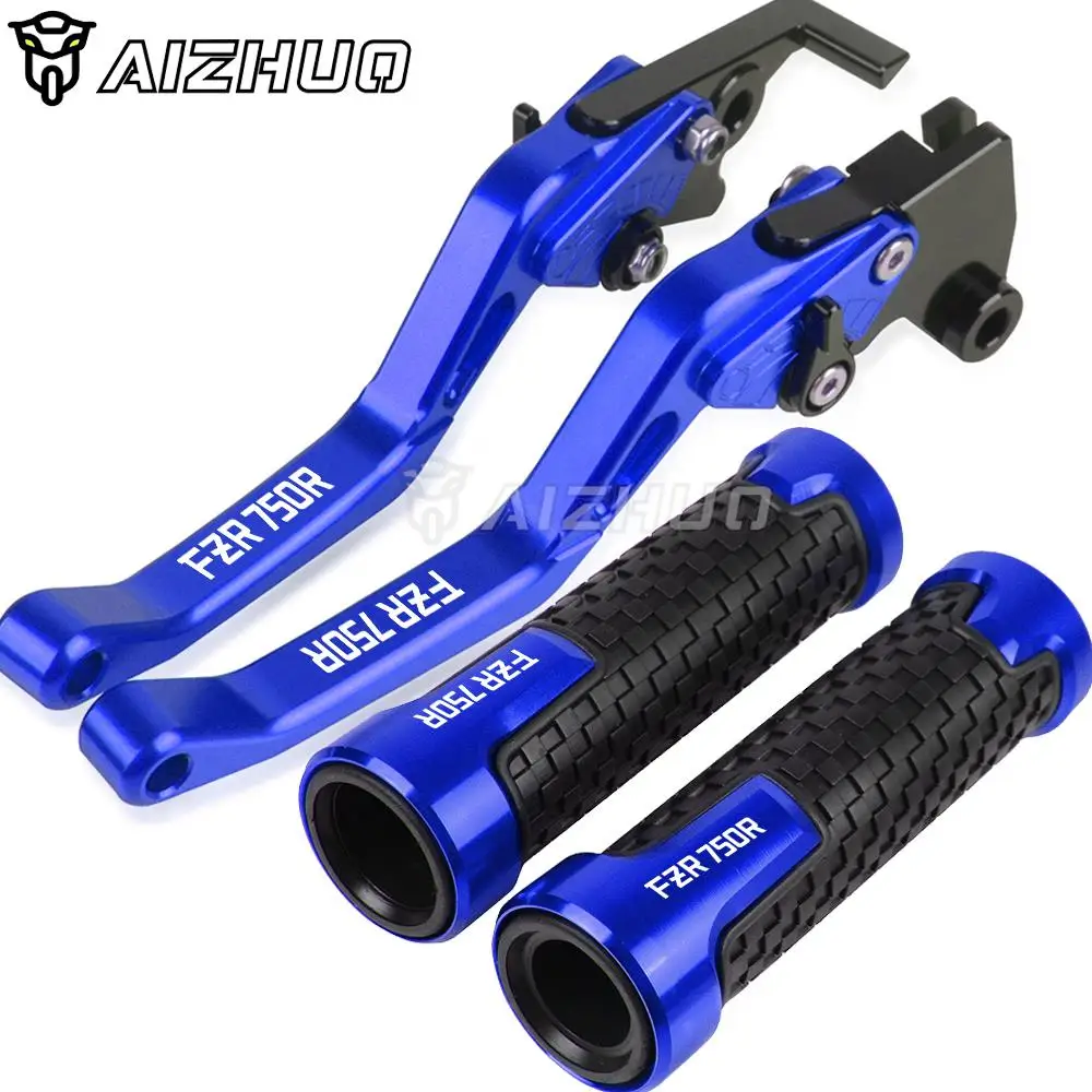 

Motorcycle Adjustable Brake Clutch Levers Handlebar Hand Grips For Yamaha FZR750R 1987-1998 1997 1996 1995 FZR 750 R FZR750 750R