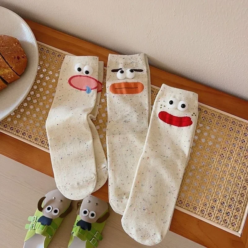 Cotton Novelty Gift Funny Happy Crew Socks