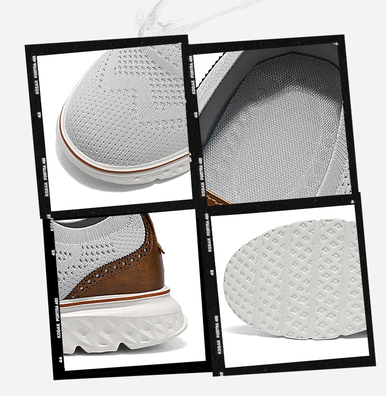 Men’s lightweight breathable mesh sneakers in casual style with soft sole, perfect for summer sports, outdoor activities, and fitness. gray
