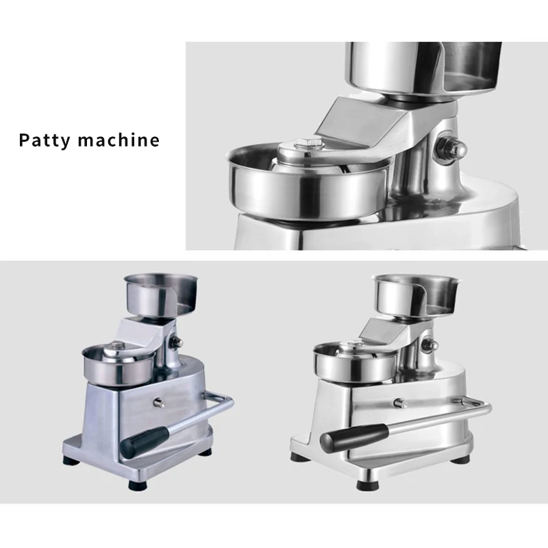 Manual Hamburger Press Stainless Steel 100mm-150mm Burger Forming Patty Makers Multifunctional Round Meatloaf Machine