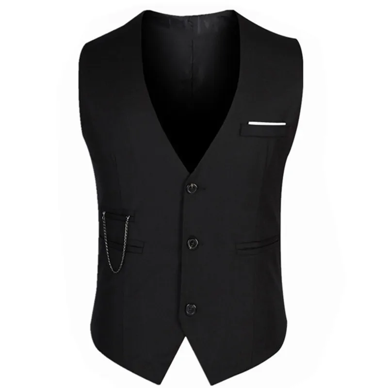 Dress Vests Male Suit Vests Coat Waistcoat Jacket