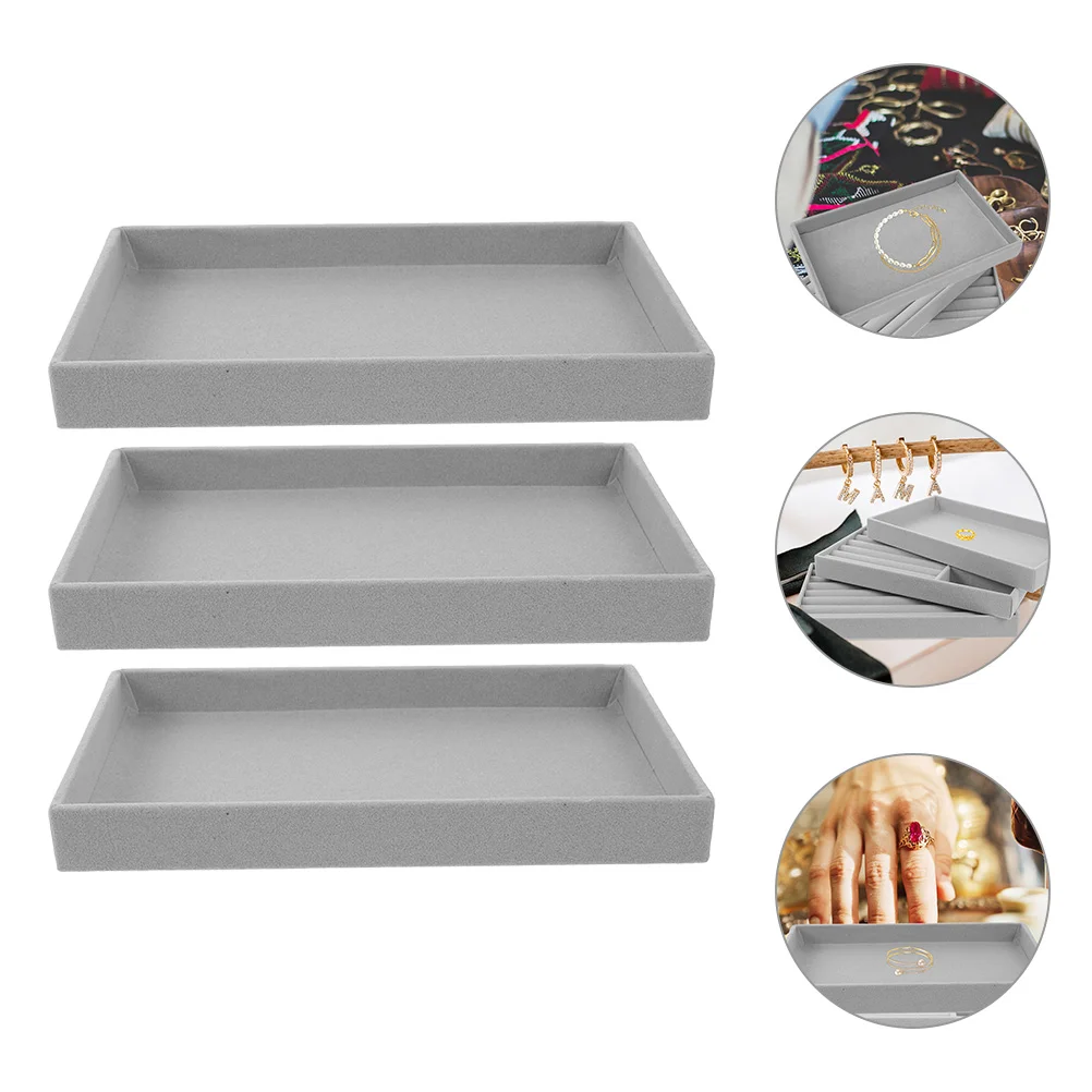 

3pcs Retro Trinket Trays Organizer Empty Ring Dish Jewelry Storage Dish Tray