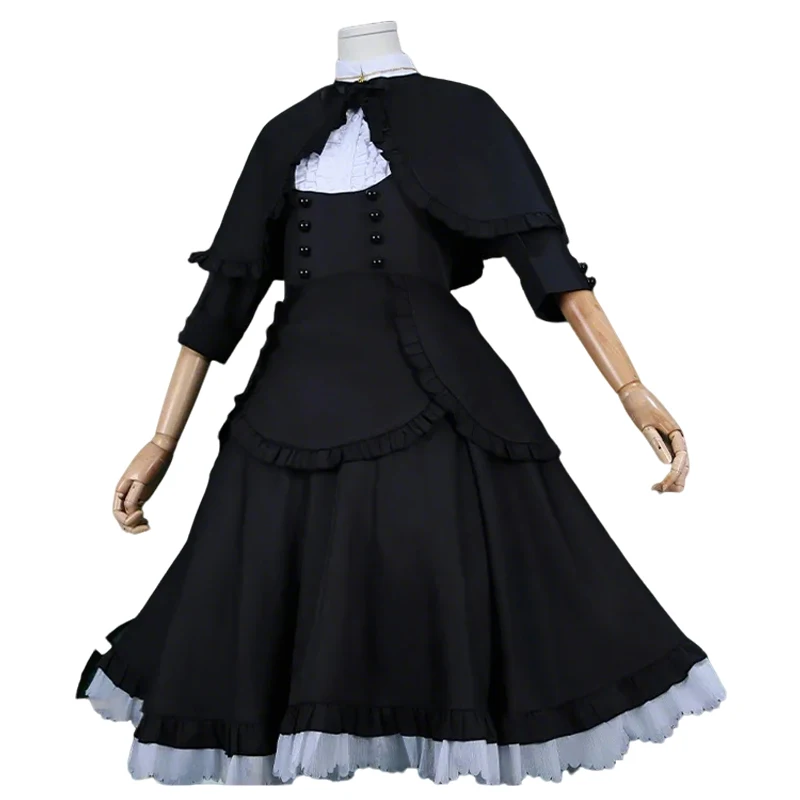 Puella Magi Madoka Magica-Inspired Homura Akemi School Uniform Costume for Cosplay Events