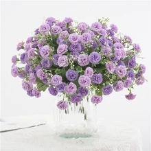 Artificial Silk Flower Small Lilac Bouquet Wedding Decoration Home Party Window Decoration Garden Decoration Flower 1pc