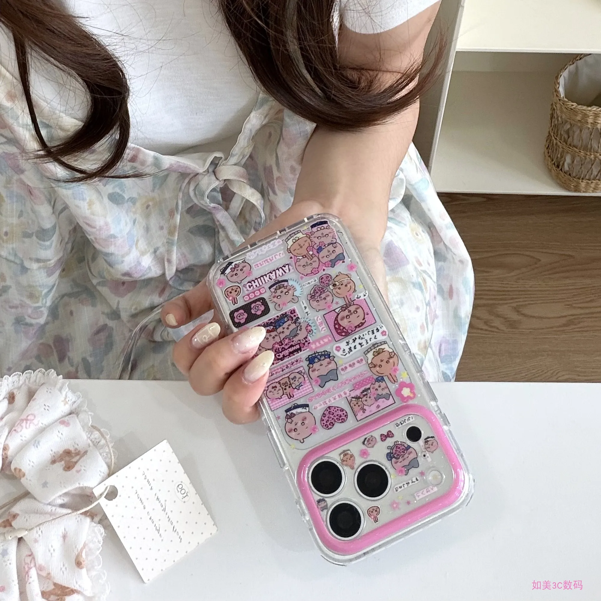 Adorable Cartoon Chiikawa Hachiware Usagi Shockproof Phone Case - Hard Cover Protection