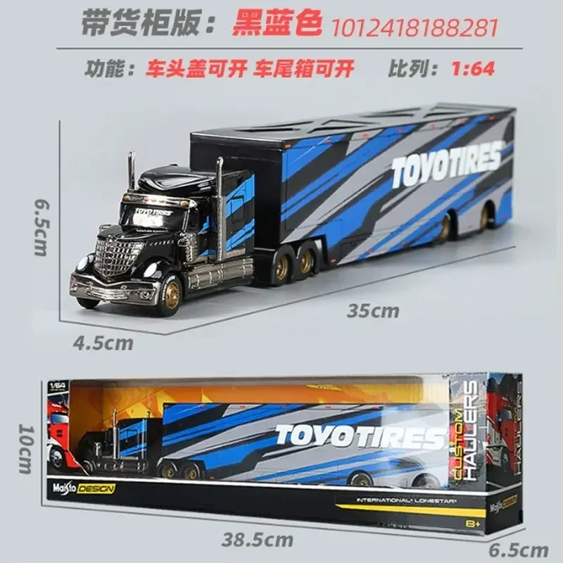 Merch Figure 1:64 Trailer Truck MACK ANTHEM Trailer Simulation Alloy Car Model Toy 4
