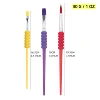 MOTARRO 3 Pcs Paint Round Bulk Brushes for Beginners Starter Artist Painting Brush Kit Kid's Art Paintbrushes Preschool Art Toys 2