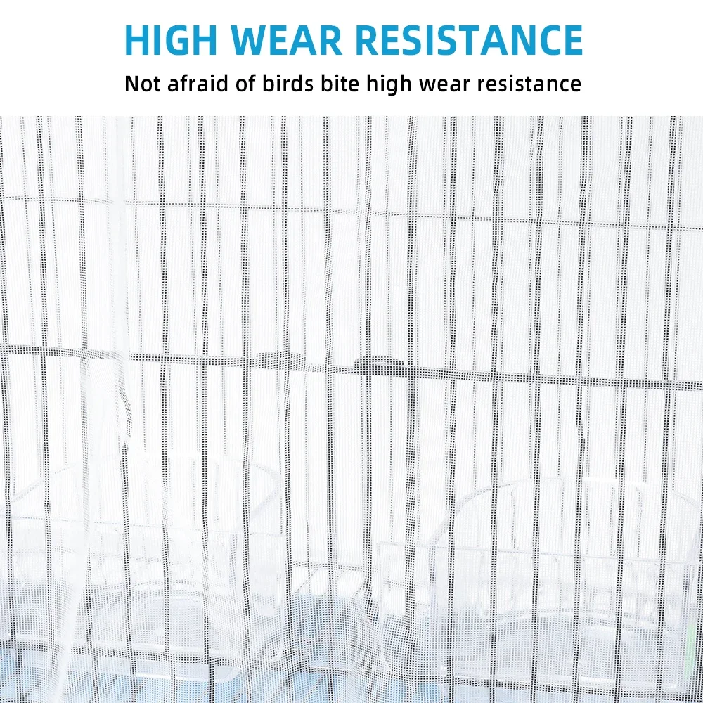 Nylon Mesh Bird Cage Cover Shell Skirt Net Easy Cleaning Seed Catcher Guard Bird Cage Accessories Airy Mesh Parrot Net bird cage cover bird cage accessories bird cage small animal cage protection supplies