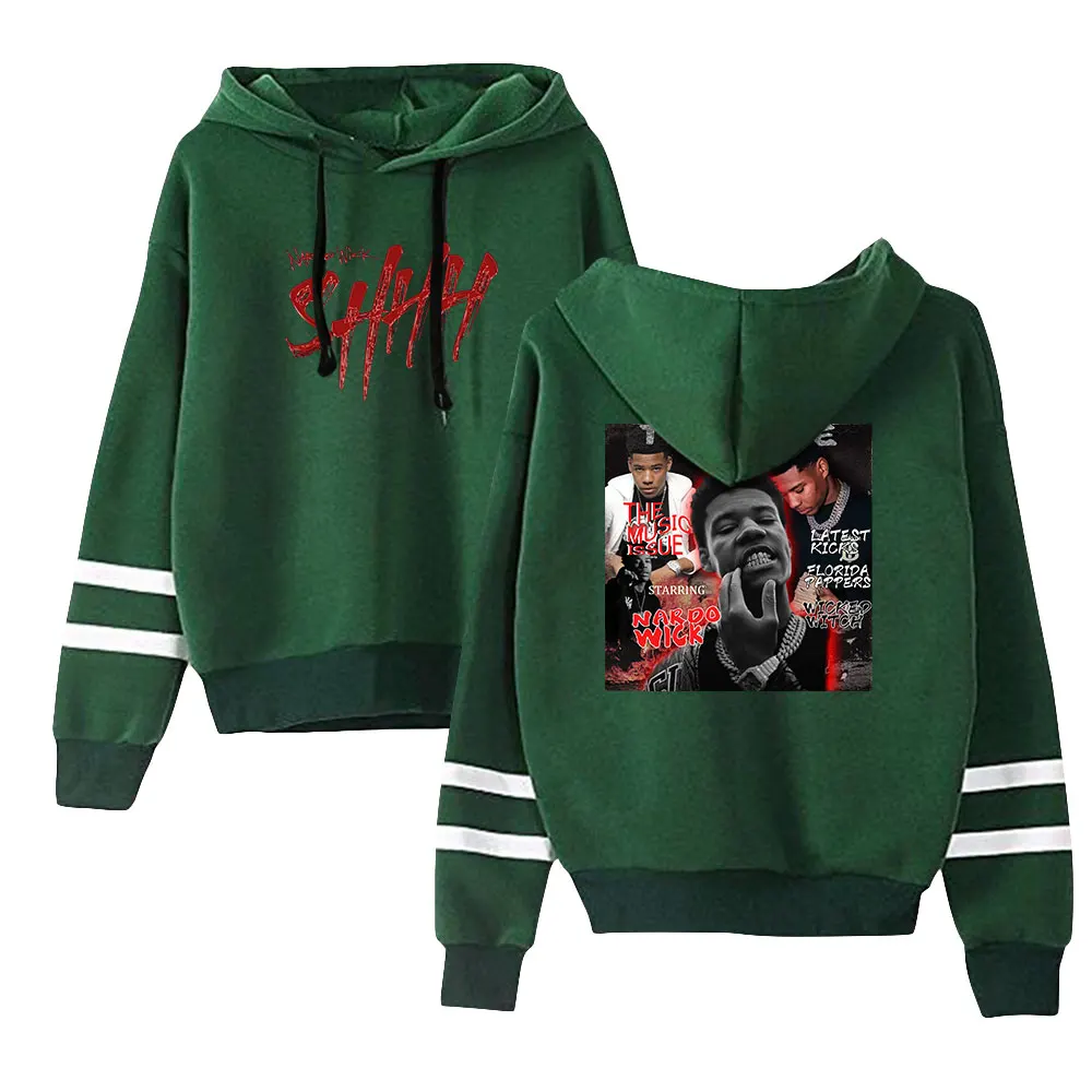 Nardo Wick Merch Unisex Pocketless Parallel Bars Sleeve Sweatshirt Men Women Hoodie American Rapper Hip Hop Clothes