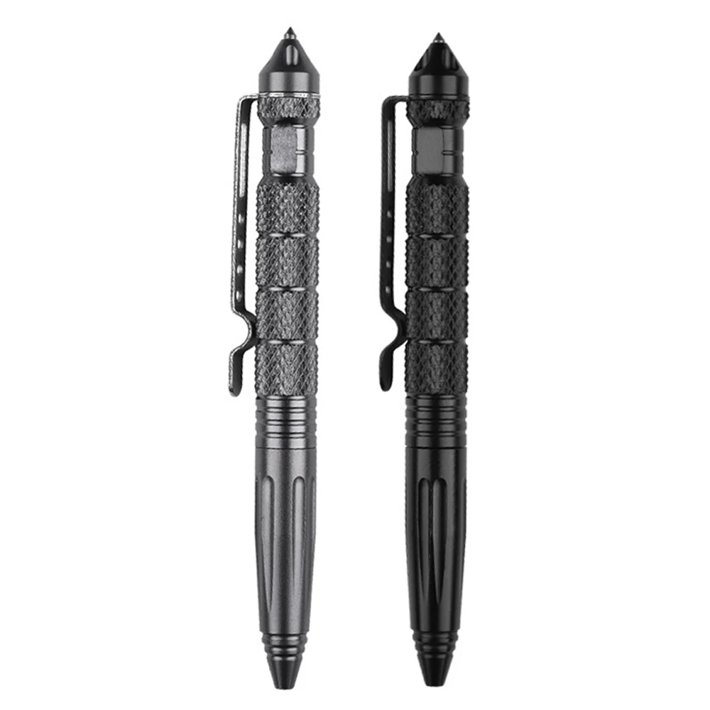 Metal Color Tactical Defense Pen, School Student Office Ballpoint Pens, Multipurpose Tool, Self Defense Gel Pen, High Quality limited edition t itanium alloy bolt pen self defense press metal signature pen gel pen