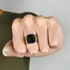 Trendy Titanium Steel Men Women Rings Punk Hip Hop 316L Stainless Steel Frosted Ring for Couples Wedding Party Jewelry Gift 6