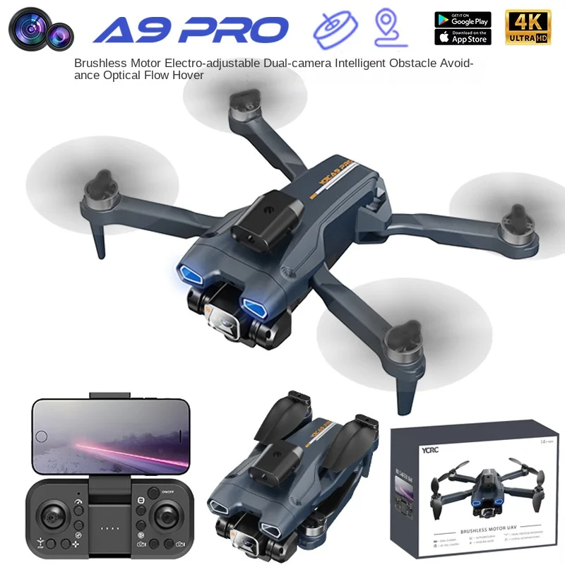 

Drone Accessories Kit for Aerial Photography and Obstacle Avoidance: A9 Brushless Optical Flow HD Camera Drone
