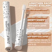 White Slender Curly Mascara, Color Mascara Waterproof Not Easy To Smudge, Portable Fine Brush Head 3