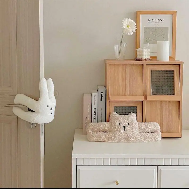 어린이 안티 핀치 핸드 문짝 중지 양털 봉제 장난감, 진정 문짝 중지 귀여운 양털 봉제 장난감, 1 8 개
