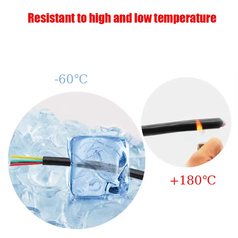 2/3/4 Core Power Cable 0.5mm2 0.75mm2 Tinned Copper Super Soft Silicone Sheathed Cable Suitable for Electronic Appliances - 4