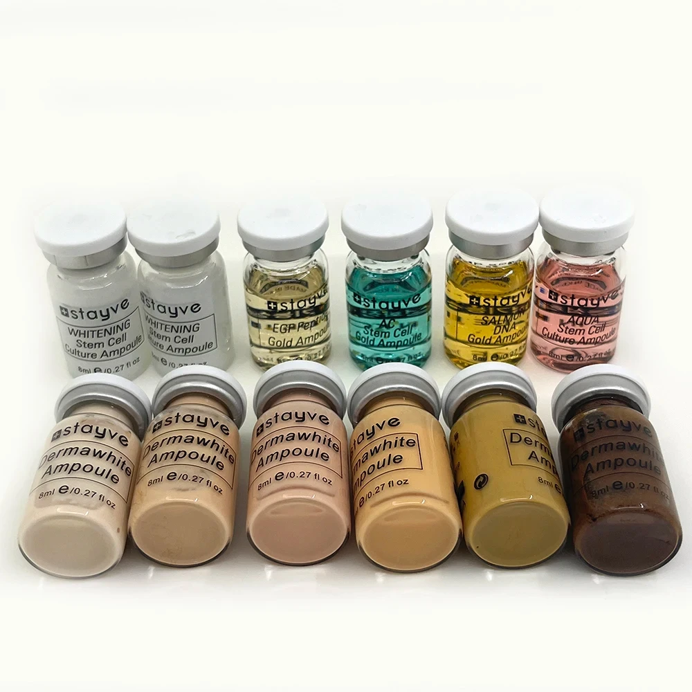 12PCS Original Stayve BB Cream Glow Kit Niacinamide/Peptide Foundation Serum Moisturize Antioxidant Sunscreen Face Skin Care 6