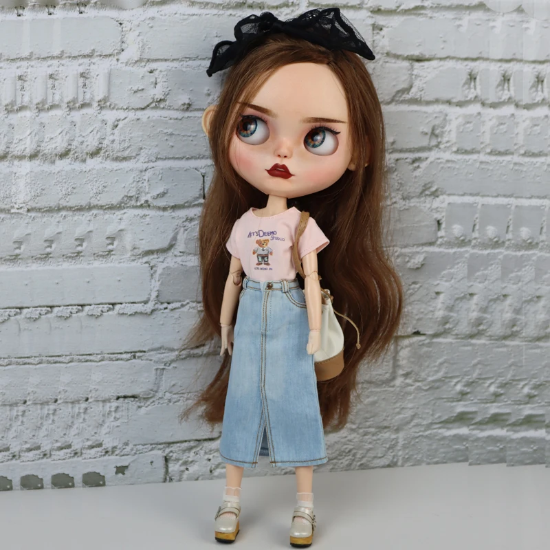 Azone Doll Shirt Pants Jeans Short for Ob24 Ob22 Azone Blythe Doll Clothes