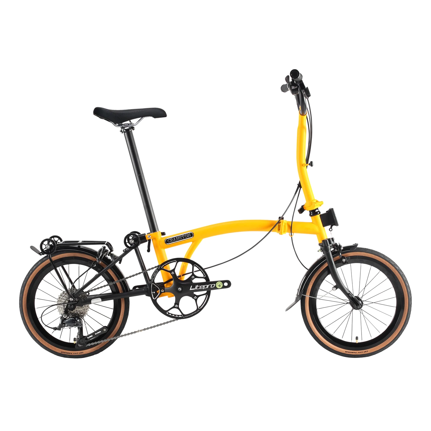 新品　16インチ　折りたたみ式自転車 CRANSTON R9 16インチ 9速 Vブレーキ 折りたたみ自転車 ポータブル